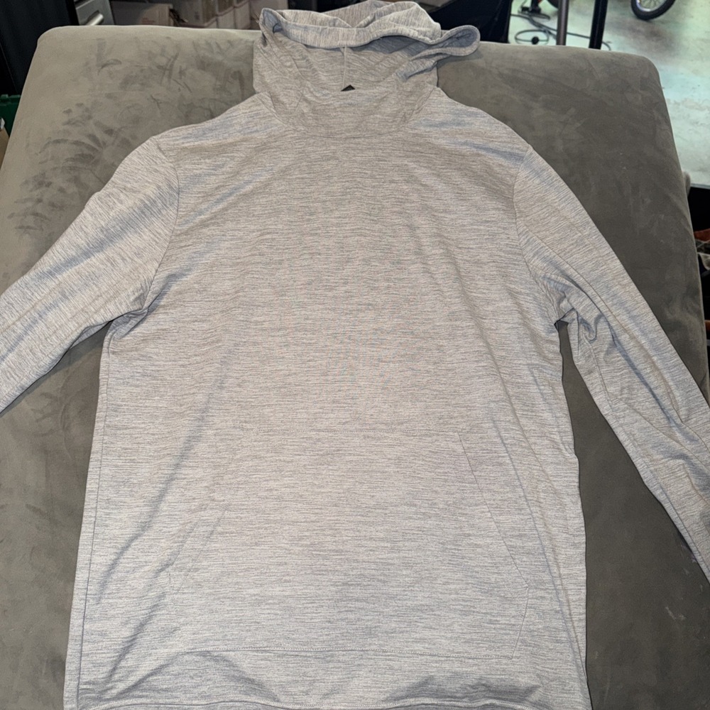 Gaiam Men's Sleet Heather Hoodie High Neck Oversized Small